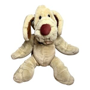 1981 Ganzbros Wrinkles Dog Puppet Stuffed Animal Plush